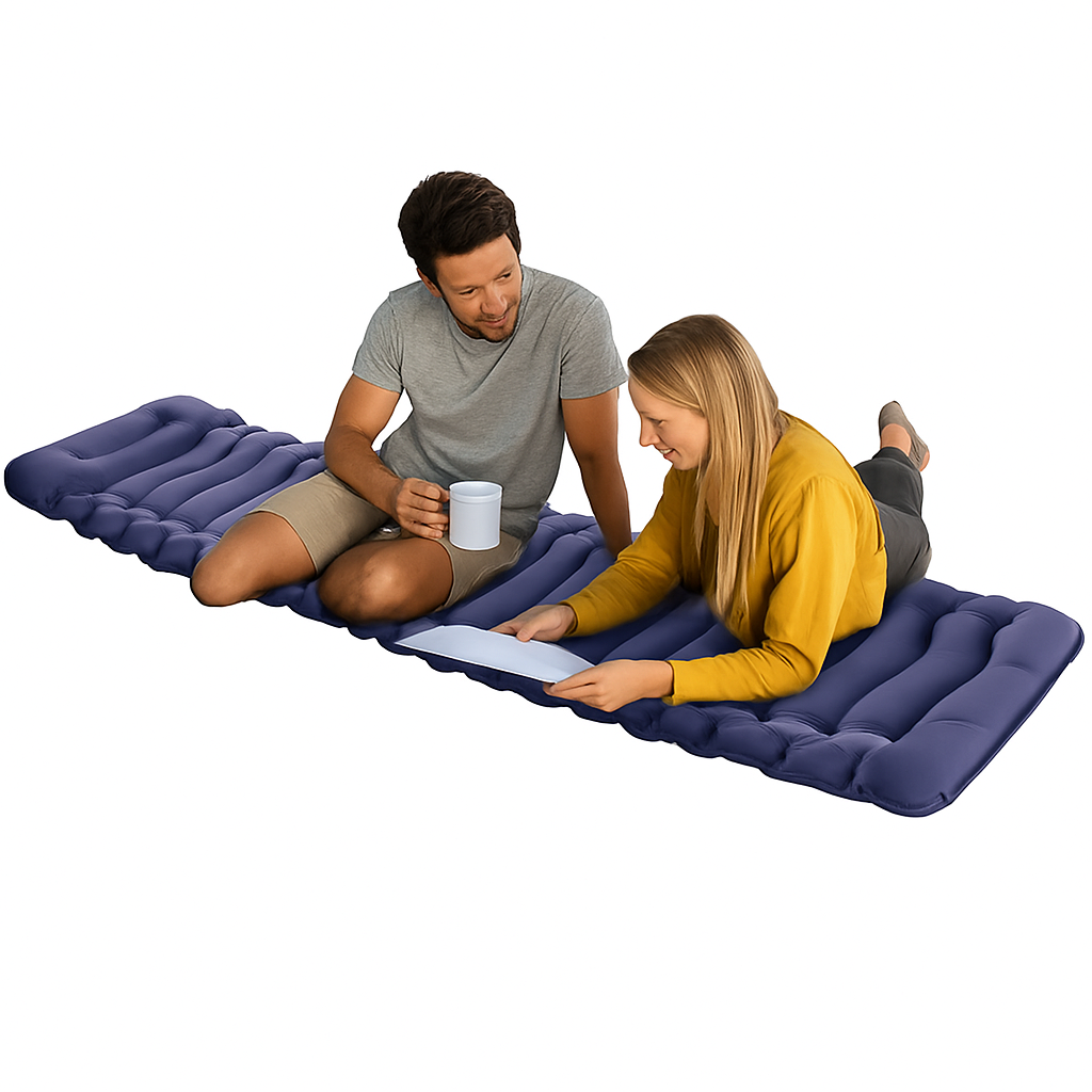 Selbstaufblasende Isomatte mit integrierter Pumpe – Ultraleicht & Wasserdicht