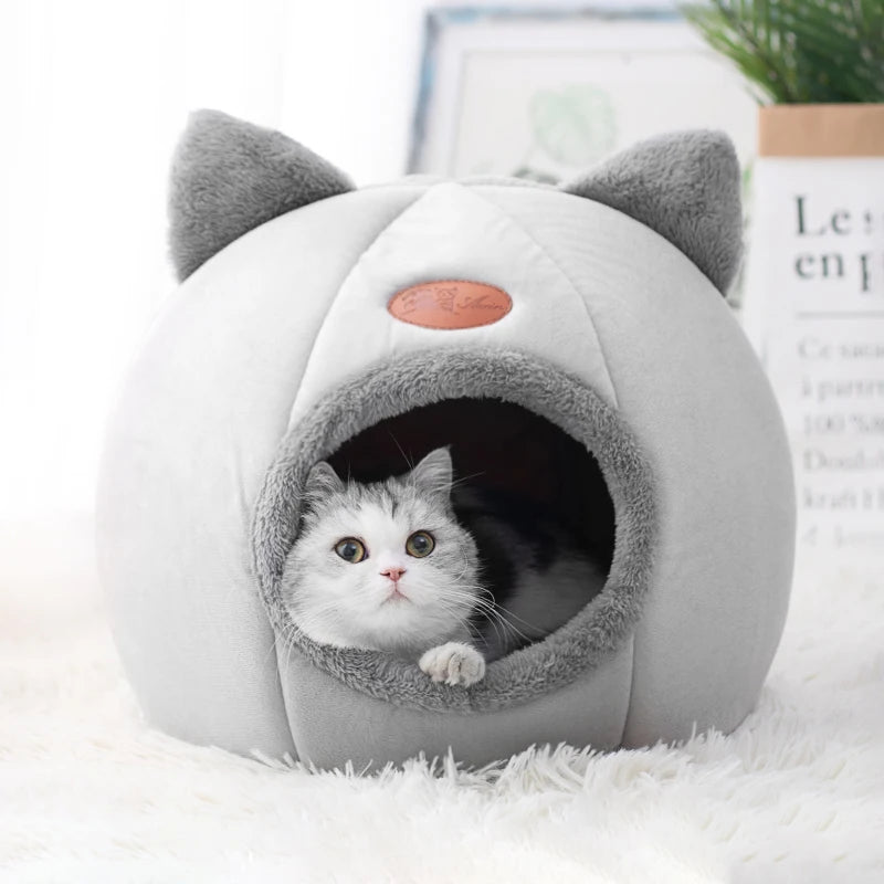 Kuscheliges Höhlenbett für Katzen & kleine Hunde – für gemütliche Wintertage