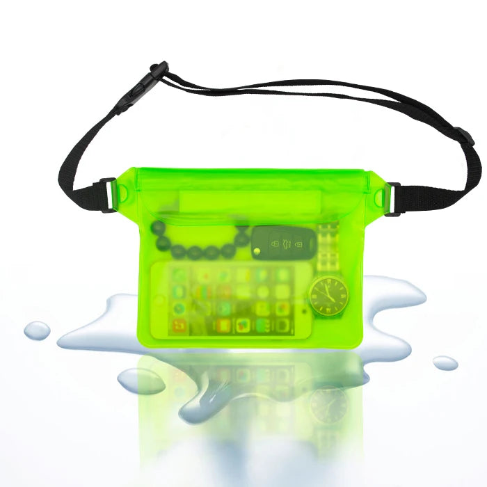 MOONBIFFY Wasserdichte Hüfttasche – 3-Schicht Dry Bag für Handy & Wertsachen (bis 10 m Tiefe)