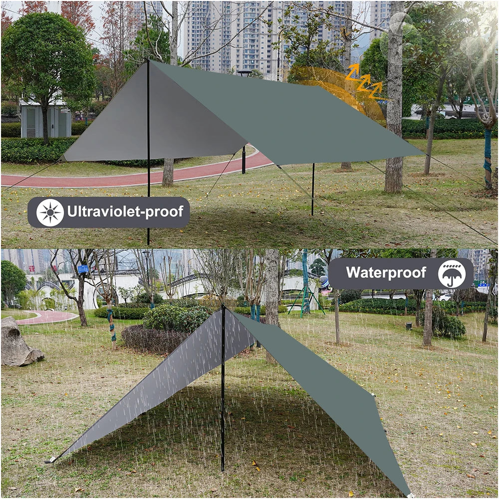 Regenplane für Outdoor & Camping – in 3 Farben & 3 Größen