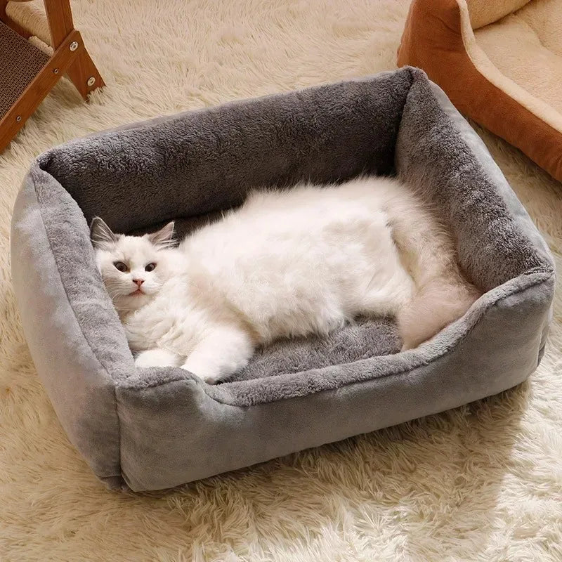 Kuscheliges Bett für Katzen & kleine Hunde – weich & gemütlich