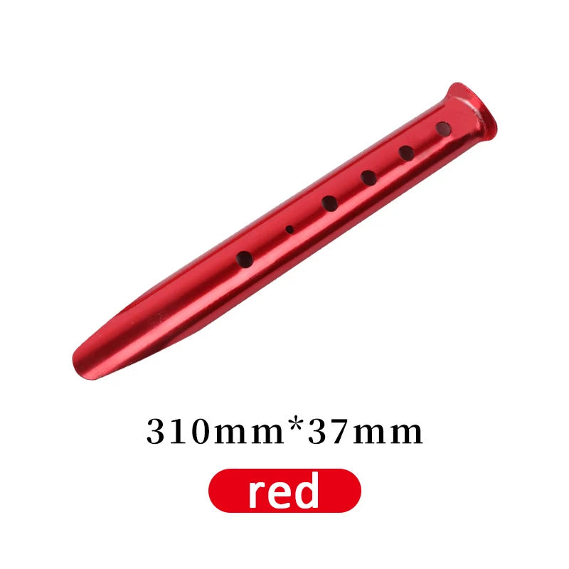 10er-Set Zeltheringe mit Ösen – 31 cm Aluminium (für weiche Böden)