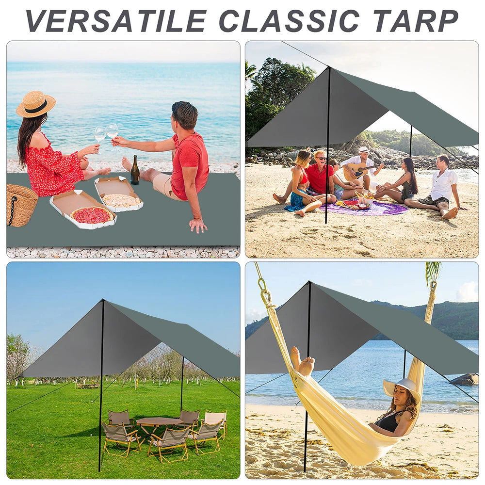 Regenplane für Outdoor & Camping – in 3 Farben & 3 Größen