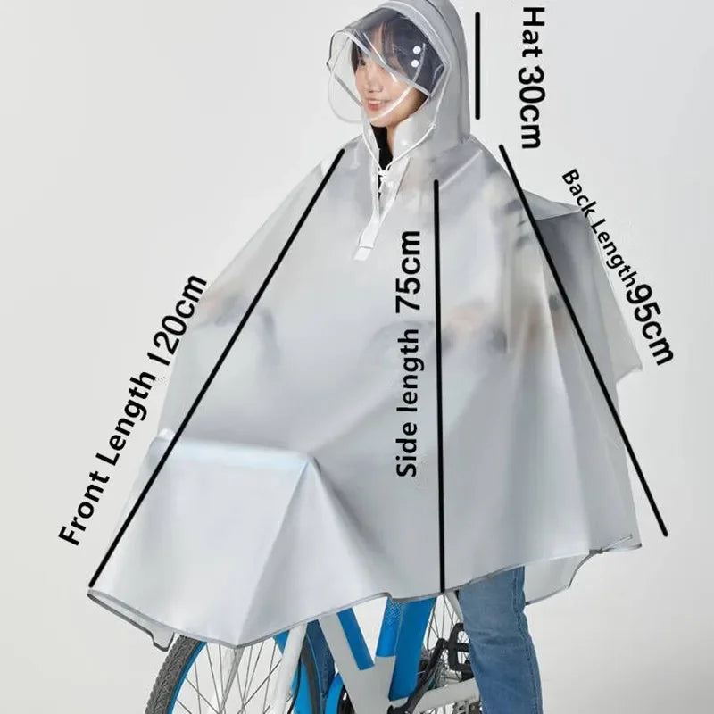 Fahrrad-Regenponcho für Erwachsene – Wasserdicht, leicht & praktisch!