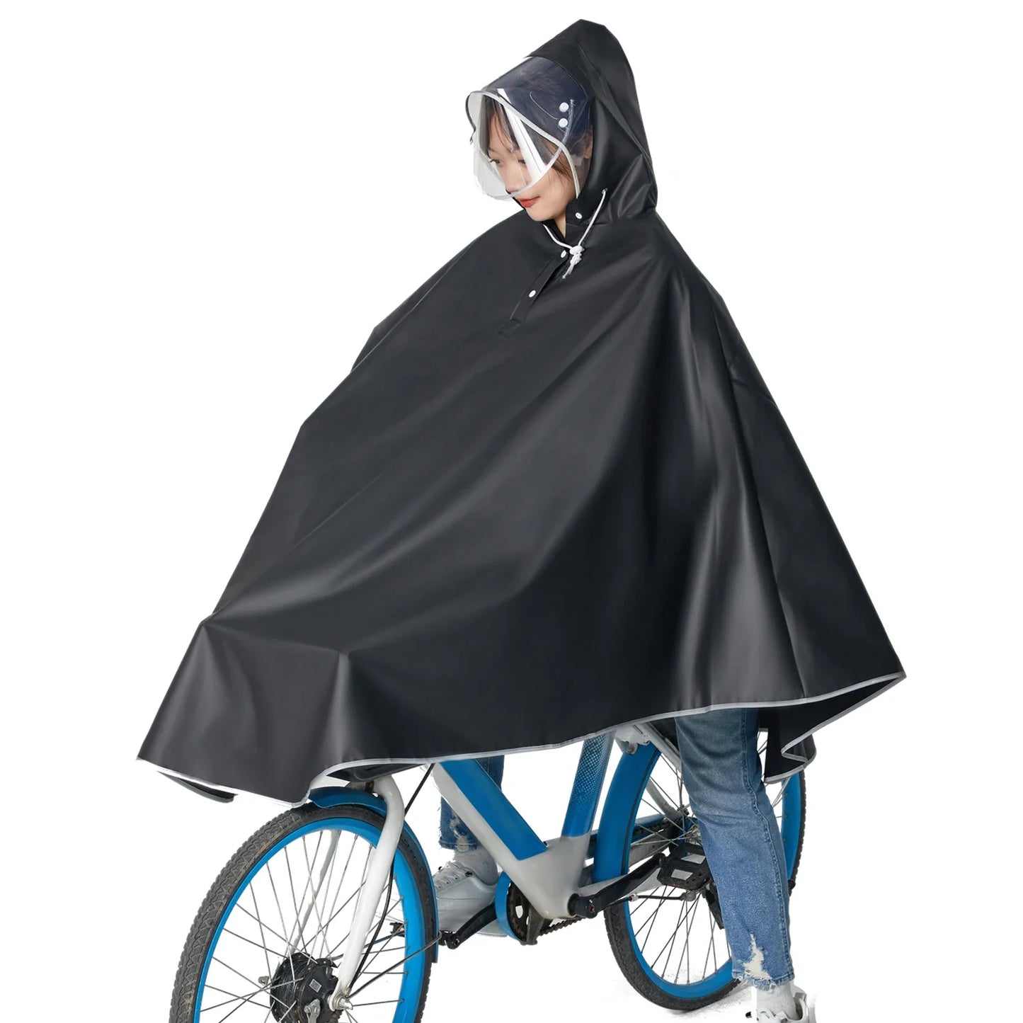 Fahrrad-Regenponcho für Erwachsene – Wasserdicht, leicht & praktisch!