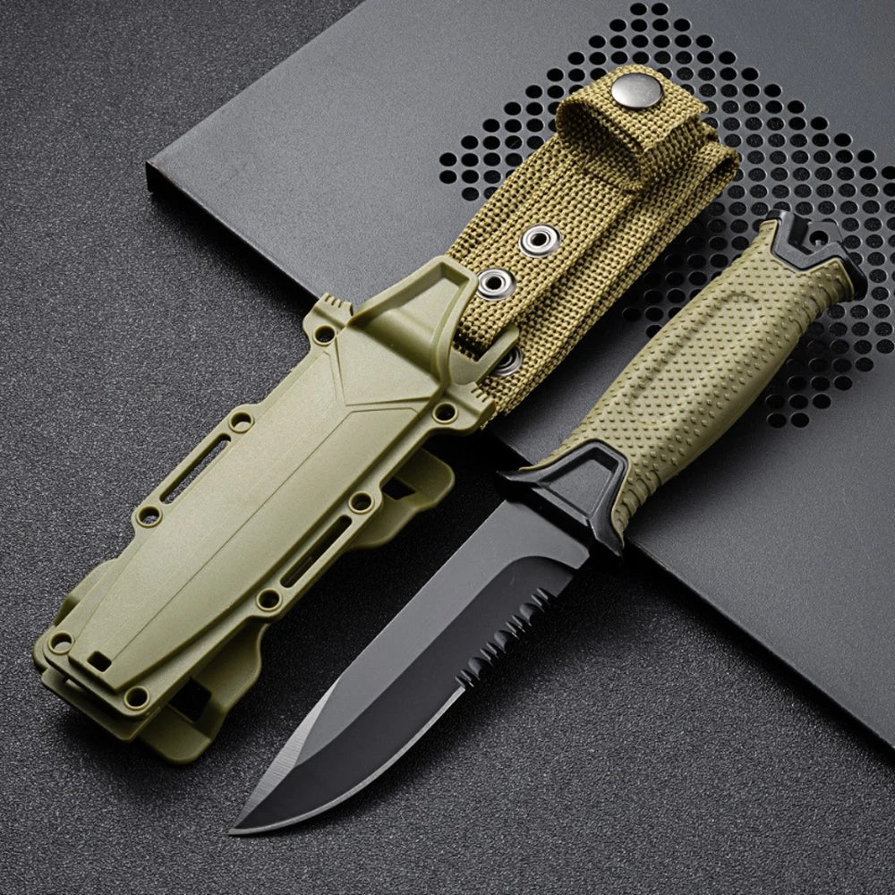 Outdoor Survival Messer – 9,8 cm D2-Klinge | Taktisches Campingmesser