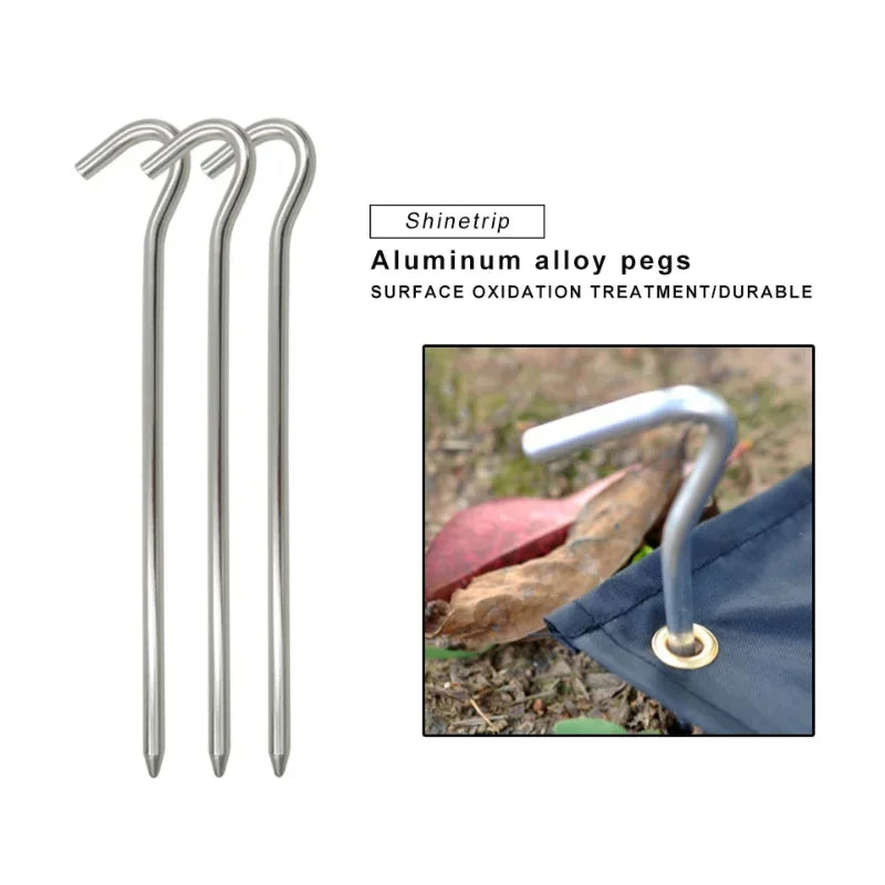 10er-Set Aluminum Zeltheringe - 18cm