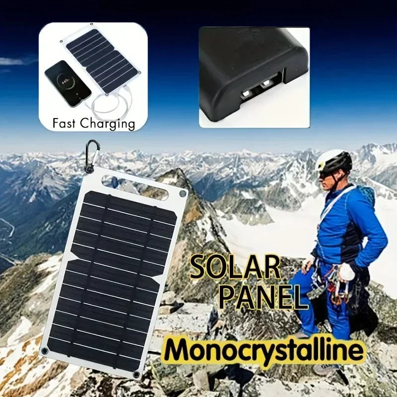 Flexibles 6W Solar Panel 5V USB – Tragbares Ladegerät für Outdoor & Camping