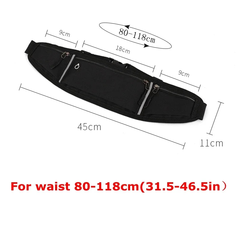 Sportliche Bauchtasche für Jogging, Fitness, Ausflüge & Alltag – Canvas, Unisex