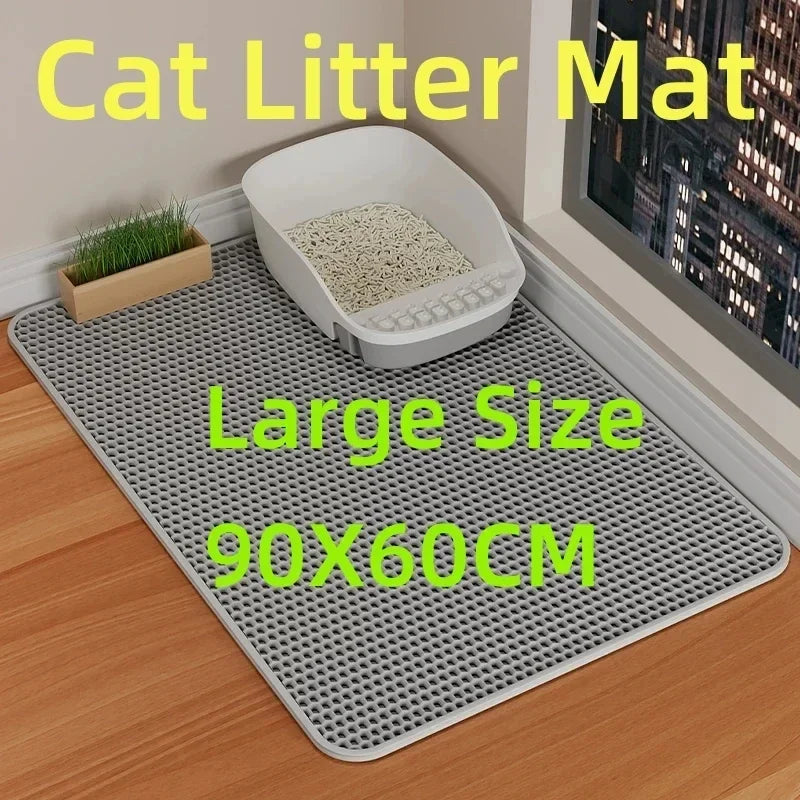 Doppellagige Katzenstreu-Matte aus EVA – wasserdicht, weich & kratzfe