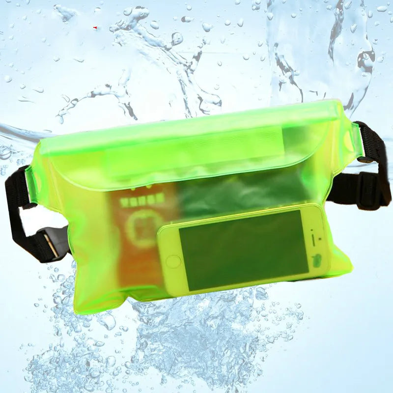 MOONBIFFY Wasserdichte Hüfttasche – 3-Schicht Dry Bag für Handy & Wertsachen (bis 10 m Tiefe)