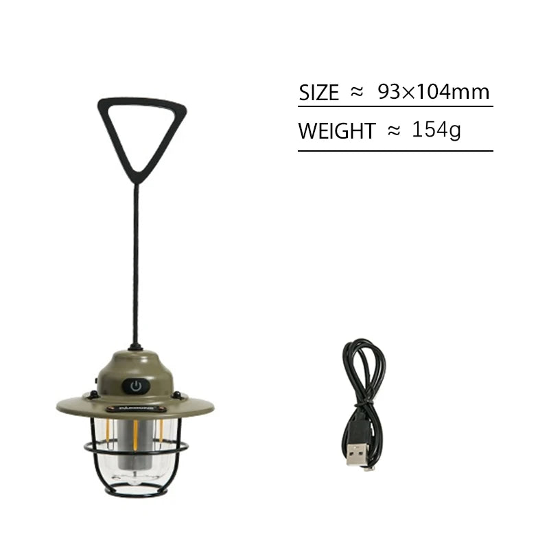 PACOONE Retro Portable Camping Lantern