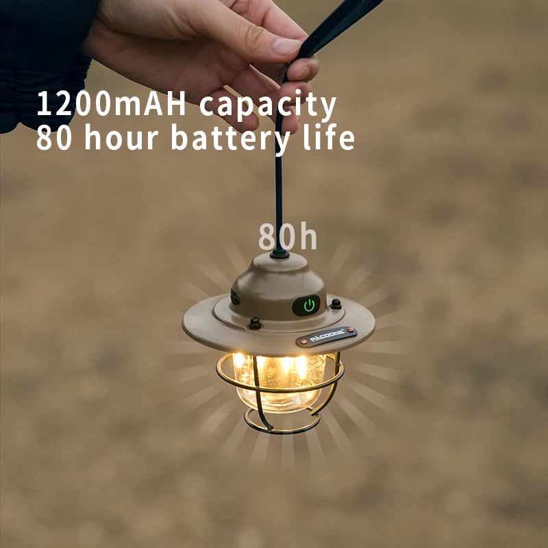 PACOONE Retro Portable Camping Lantern