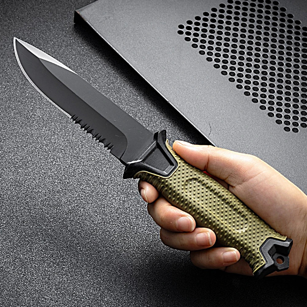 Outdoor Survival Messer – 9,8 cm D2-Klinge | Taktisches Campingmesser