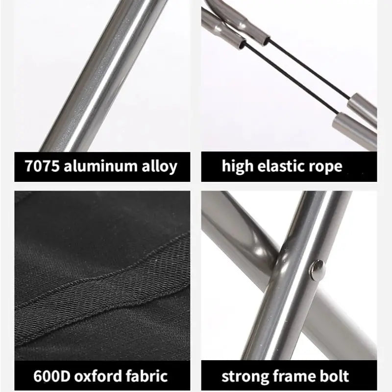 Portable Folding Outdoor Camping Chairs, Fishing Chairs, Aluminum Alloy Chairs