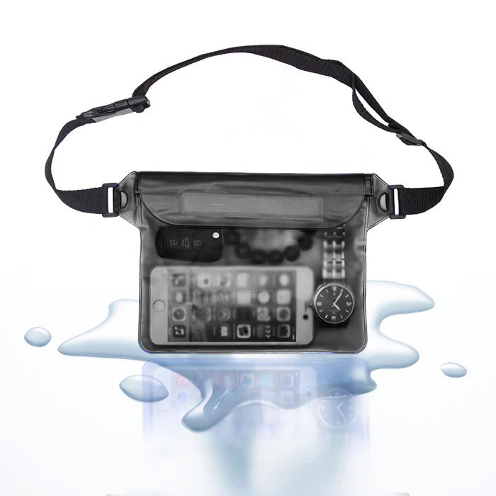 MOONBIFFY Wasserdichte Hüfttasche – 3-Schicht Dry Bag für Handy & Wertsachen (bis 10 m Tiefe)