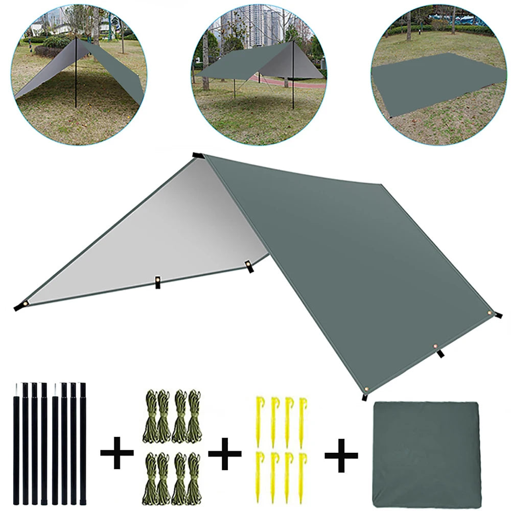 Regenplane für Outdoor & Camping – in 3 Farben & 3 Größen