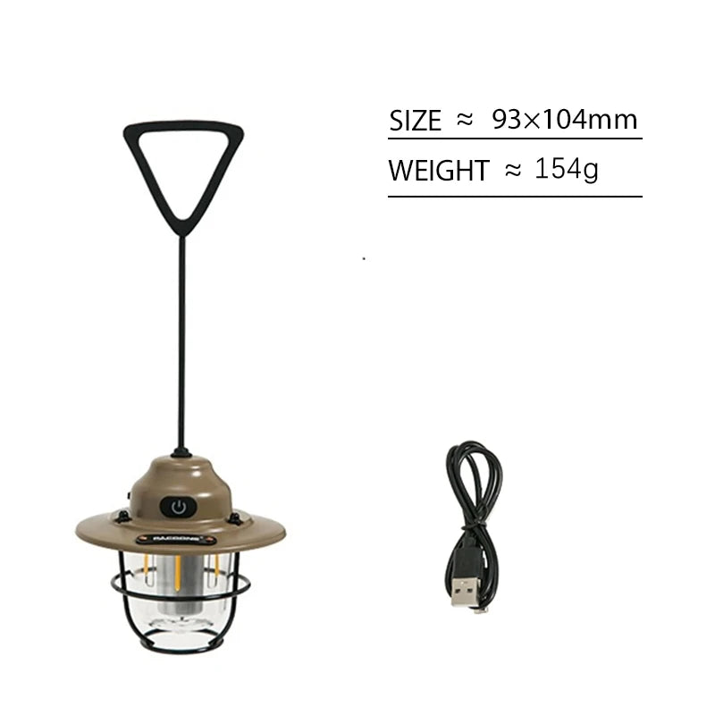 PACOONE Retro Portable Camping Lantern