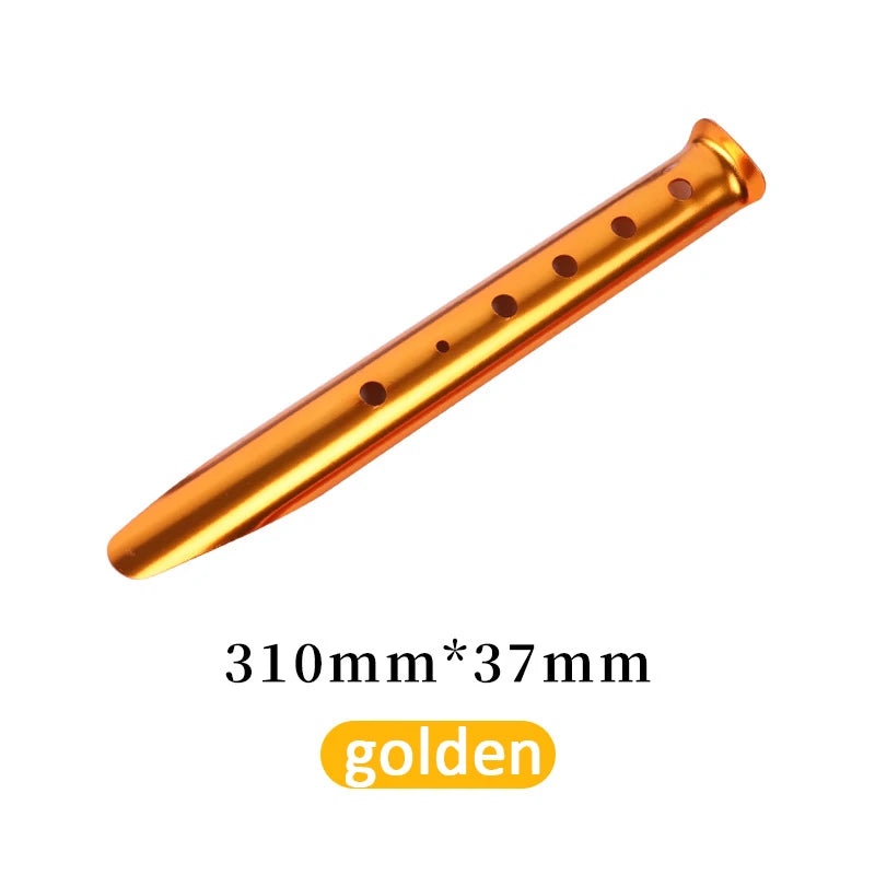 10er-Set Zeltheringe mit Ösen – 31 cm Aluminium (für weiche Böden)