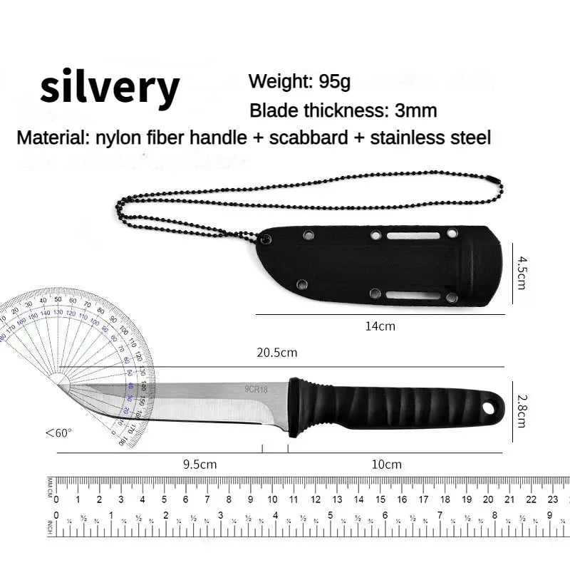 Outdoor EDC 9,5 cm Edelstahlklinge | Camping- & Survival-Werkzeug