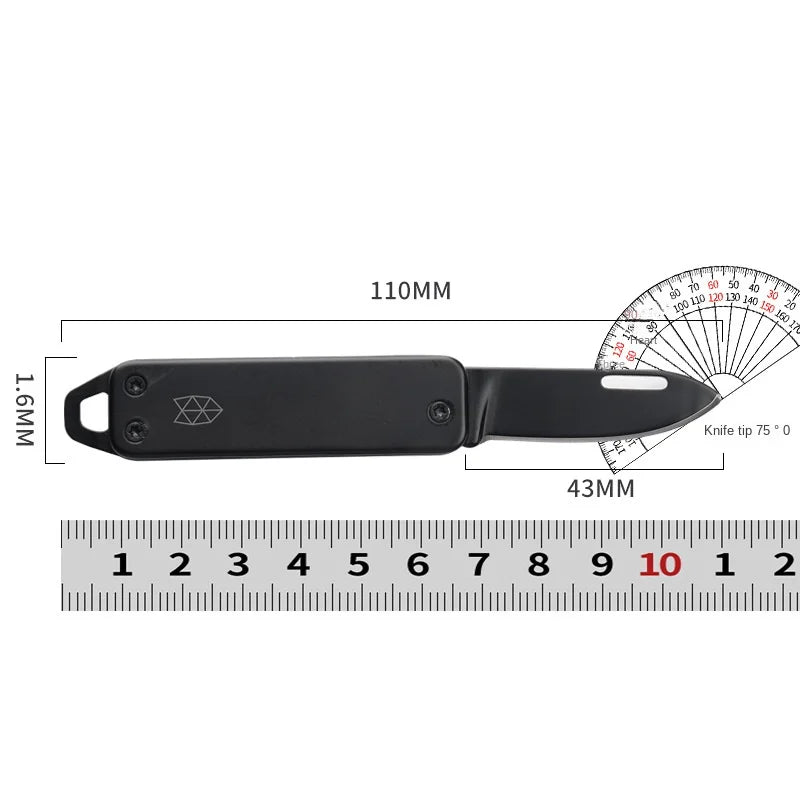 Mini-Klappmesser aus Edelstahl – Schlüsselanhänger-Format mit 4 cm Klinge