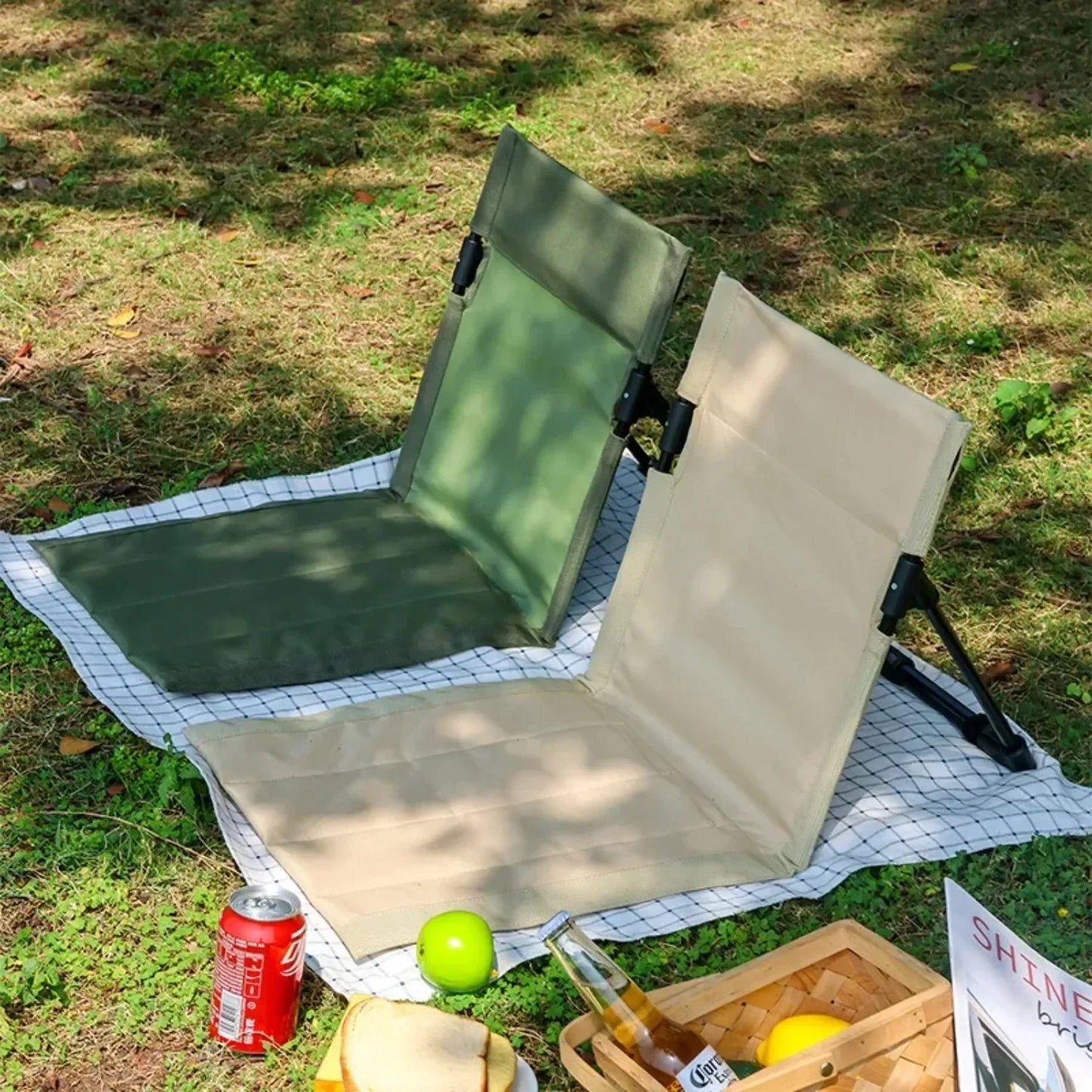 BENQING Ultraleichter Campingstuhl mit Rückenlehne – Kompakt, Stabil & Bequem