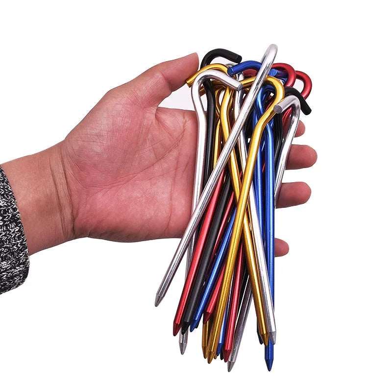 10er-Set Aluminum Zeltheringe - 18cm