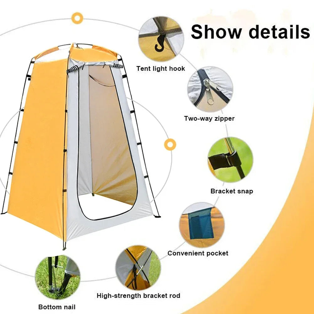 Portable Outdoor Tent Privacy Camping Shower Toilet Changing Room Waterproof UV Protection Beach Folding Bathing Pop Up Tent
