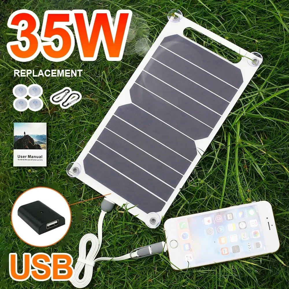 Flexibles 6W Solar Panel 5V USB – Tragbares Ladegerät für Outdoor & Camping