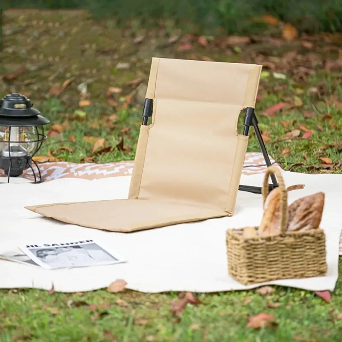 BENQING Ultraleichter Campingstuhl mit Rückenlehne – Kompakt, Stabil & Bequem