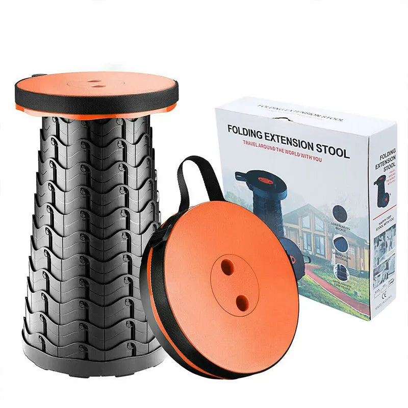 Höhenverstellbarer Teleskop-Faltstuhl – Tragbar, Ultrastabil & Vielseitig | 300 kg Belastbarkeit