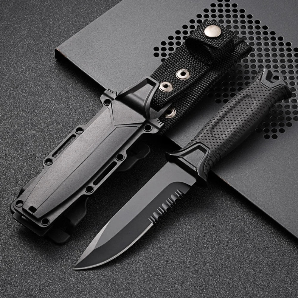 Outdoor Survival Messer – 9,8 cm D2-Klinge | Taktisches Campingmesser