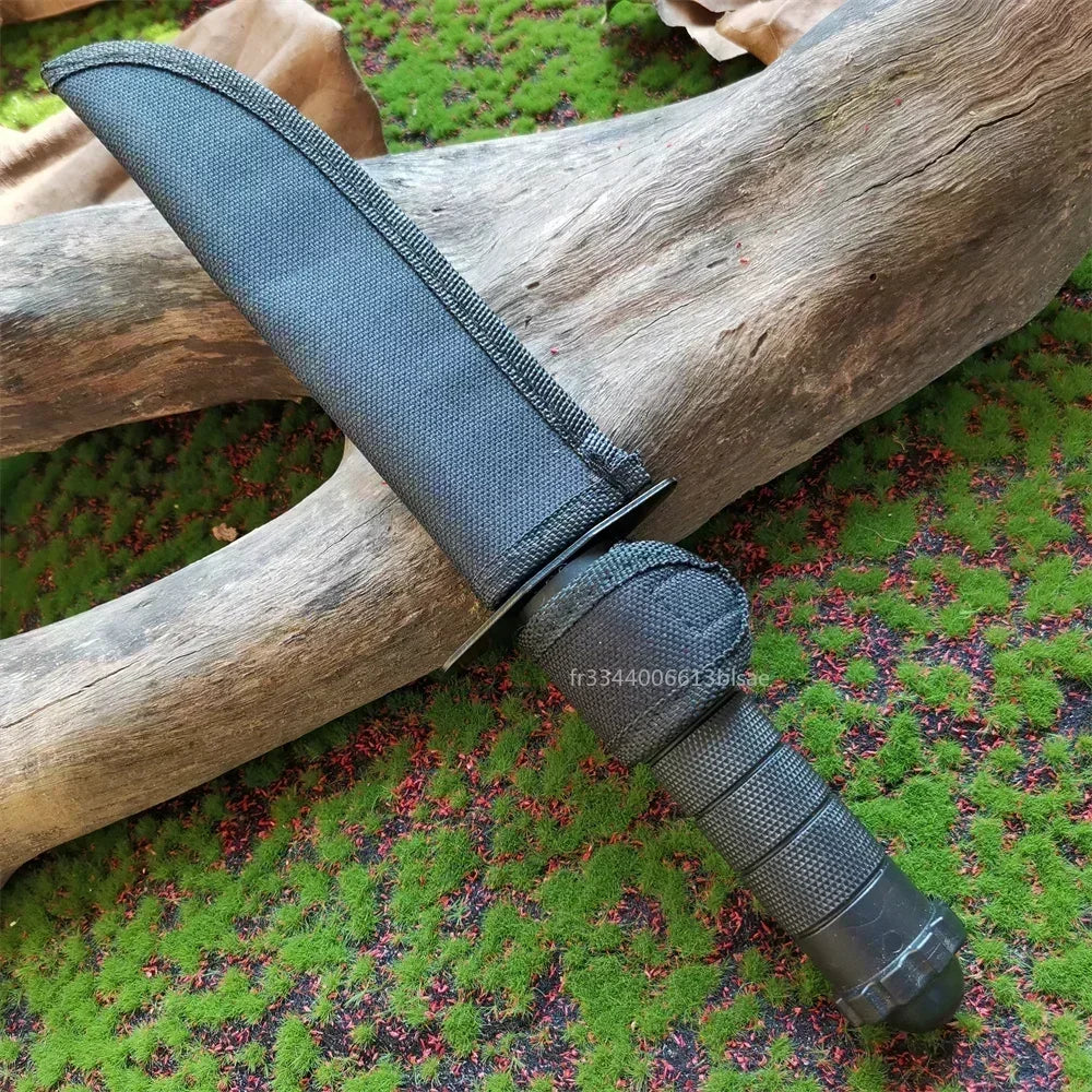 Outdoor Straight Knife - Tactical Survival Tool Self-Defense Hunting Camping Bushcraft Fixed Blade Knife