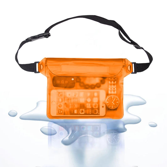 MOONBIFFY Wasserdichte Hüfttasche – 3-Schicht Dry Bag für Handy & Wertsachen (bis 10 m Tiefe)
