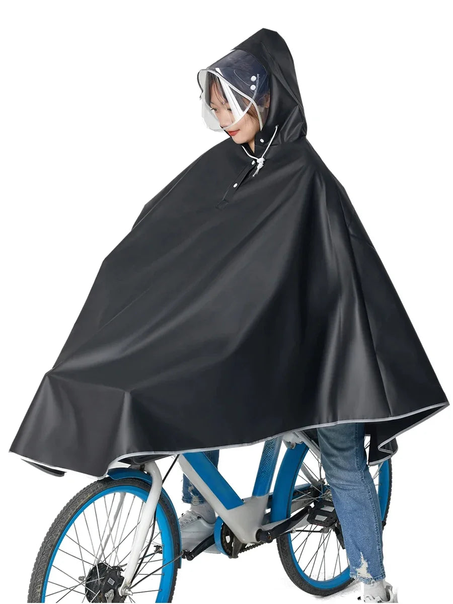 Fahrrad-Regenponcho für Erwachsene – Wasserdicht, leicht & praktisch!