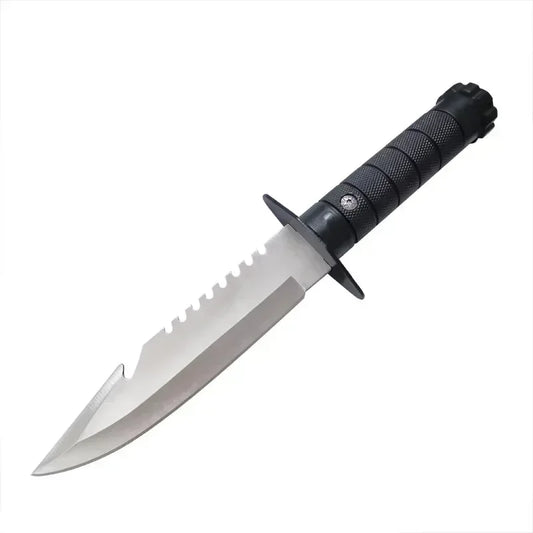 Outdoor Straight Knife - Tactical Survival Tool Self-Defense Hunting Camping Bushcraft Fixed Blade Knife